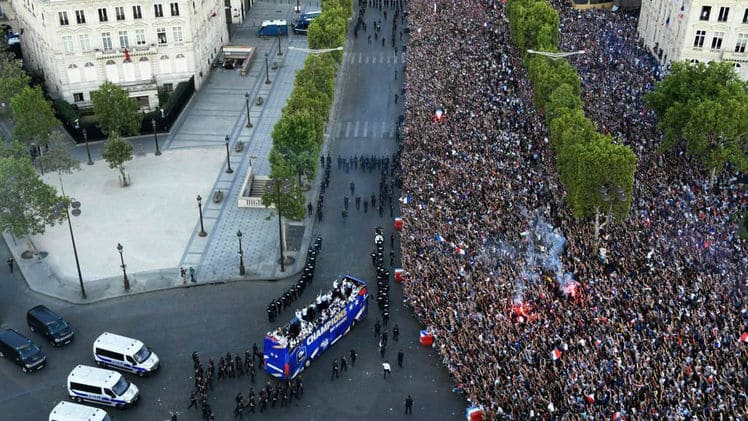 Celebración de Francia en París