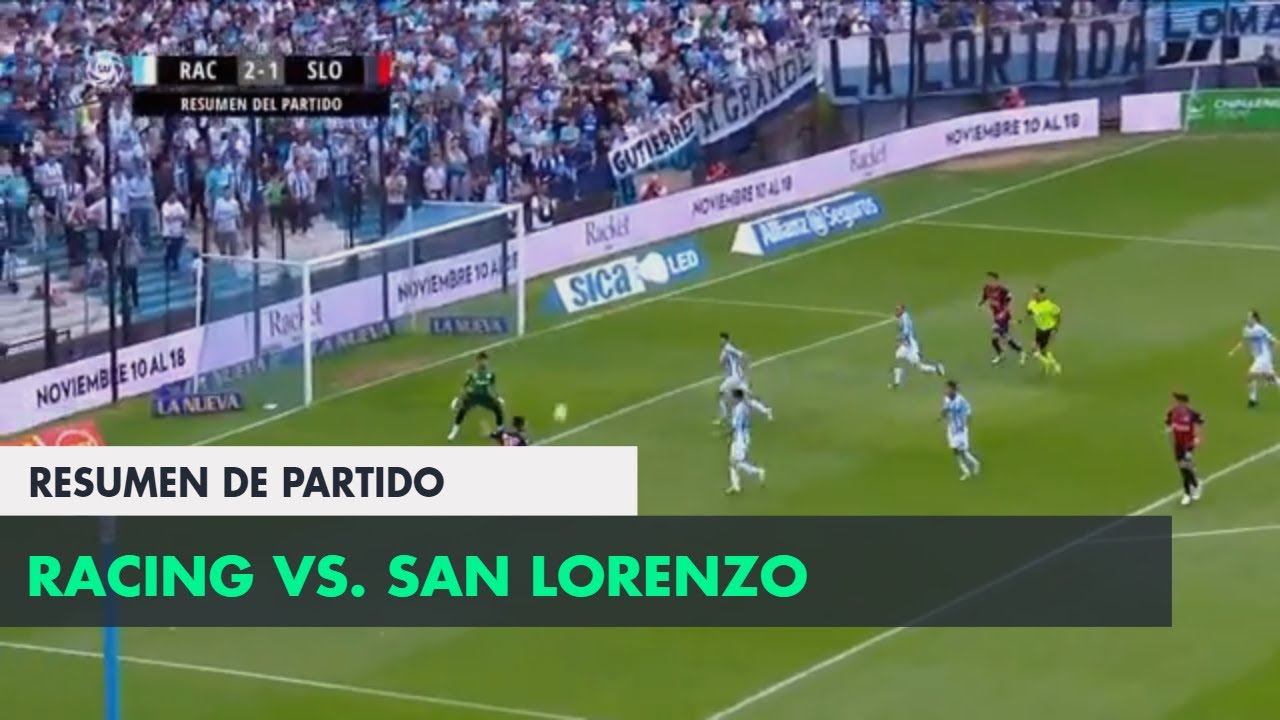 Racing volvió al triunfo ante San Lorenzo