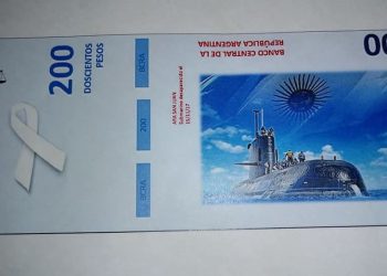 Alumnas diseñaron un billete en reconocimiento a los héroes del ARA San Juan