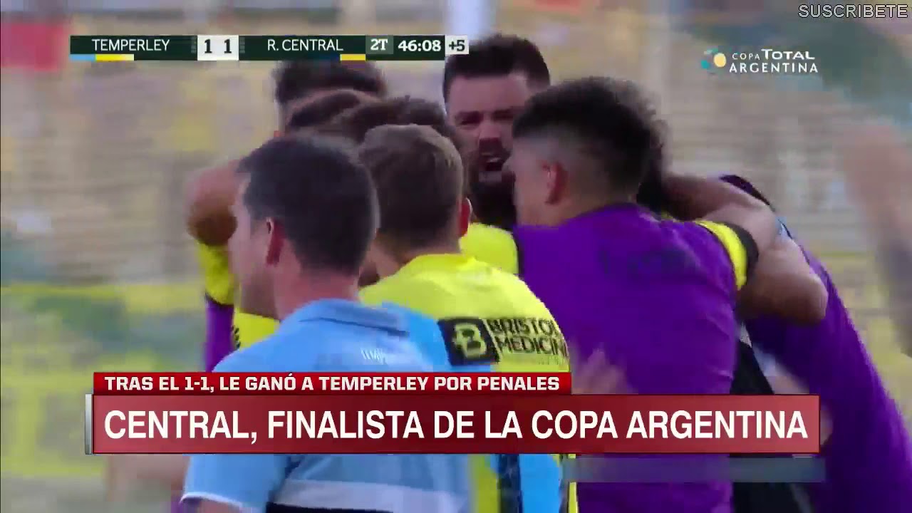 Copa Argentina: por penales, Central le ganó a Temperley