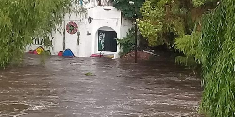 Inundación en Mina Clavero