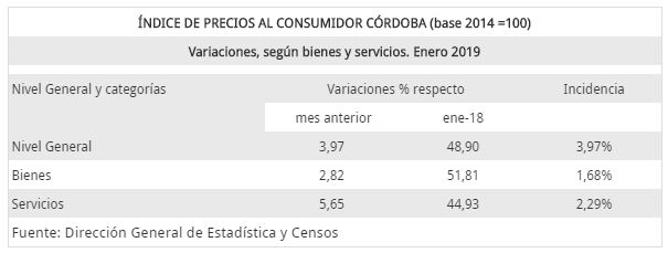 bienes y servicios enero 2019