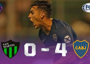 Boca goleó a San Martín