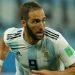 Gonzalo “Pipita” Higuaín con la Selección argentina