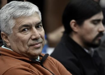 Lázaro Báez y su hijo