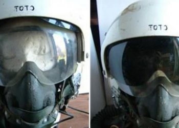 Casco de Miguel Manuel Navarro