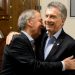 Mauricio Macri junto a Schiaretti en la Casa Rosada