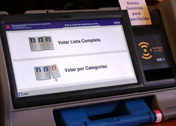 voto electrónico Son Cosquín, La Falda y Marcos Juárez