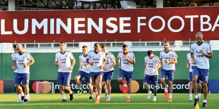 Entrenamiento copa américa