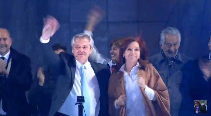 Alberto y Cristina Fernández en Rosario