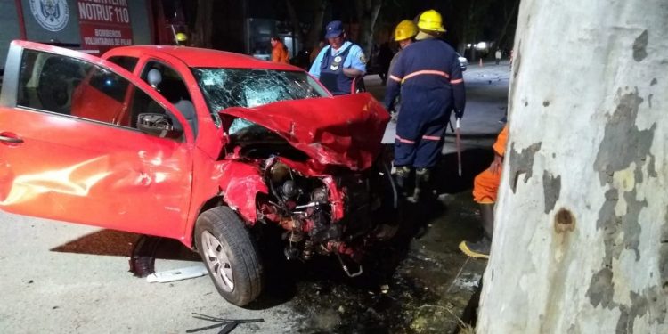 Pilar: accidente sobre ruta 9